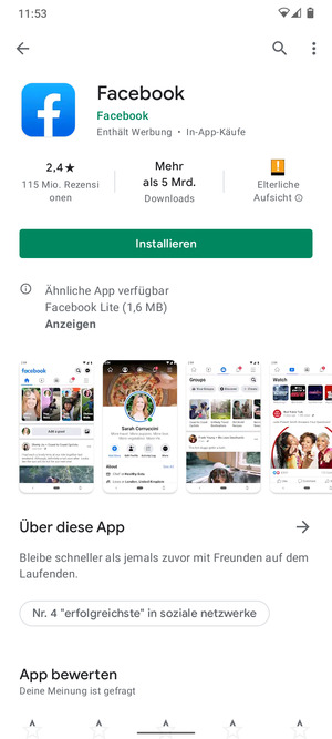 Wählen Sie Installieren