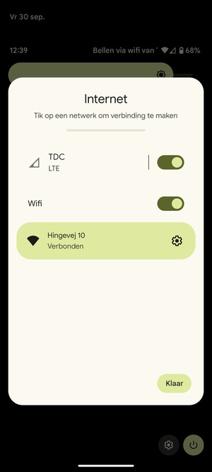Schakel Wifi uit