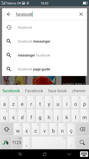 Saisissez le nom de l'appli et sélectionnez Rechercher