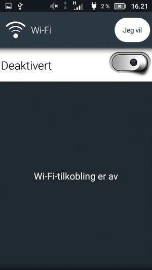 Slå Wi-Fi på