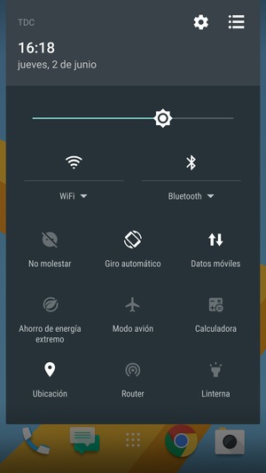 Ajuste el brillo al nivel requerido