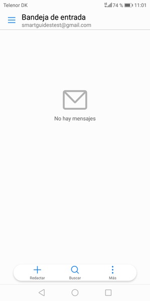 Su Gmail/Hotmail está listo para usar