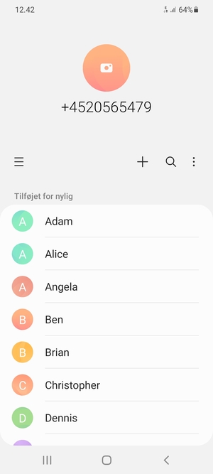 Vælg Menu-knappen