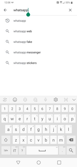 Inserisci il nome dell'app e seleziona Ricerca
