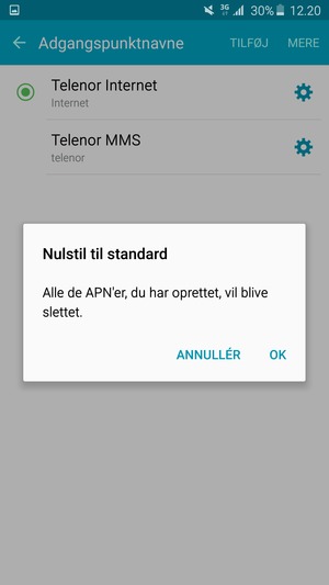 Vælg OK