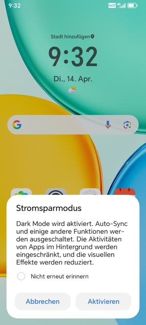 Wählen Sie Aktivieren