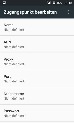 Geben Sie Internet-Informationen ein