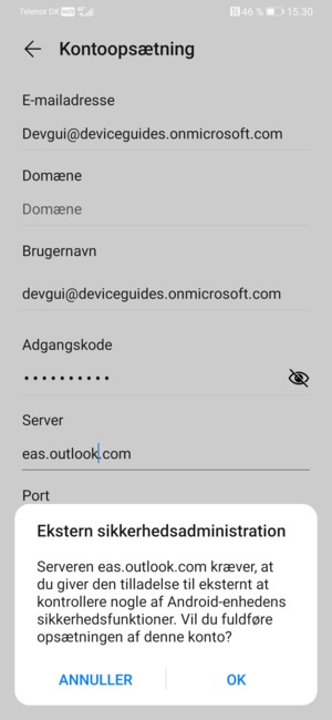 Vælg OK