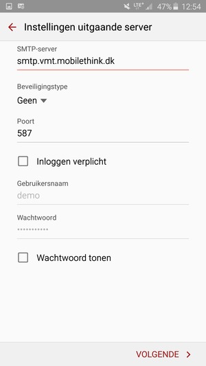 Haal het vinkje uit het Inloggen verplicht selectievakje en selecteer VOLGENDE
