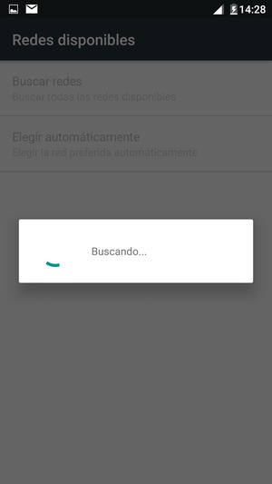 Espere a que la búsqueda termine