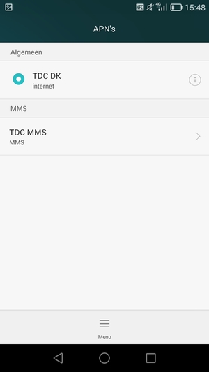 Selecteer Menu