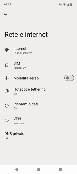 Seleziona SIM