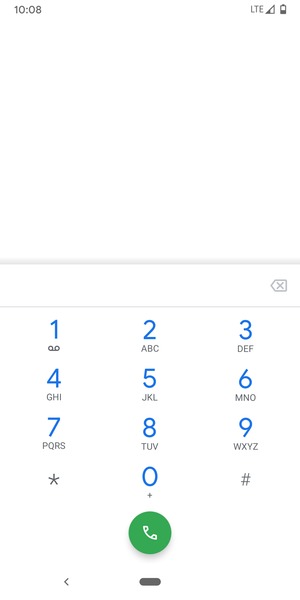 Premi e tieni premuto il numero 1