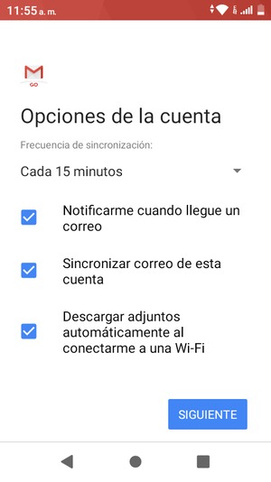 Seleccione SIGUIENTE