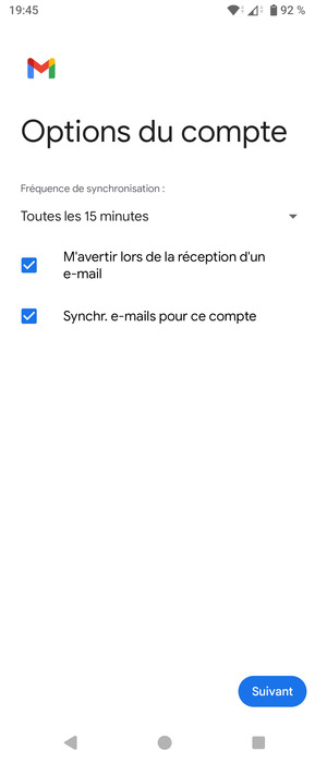 Sélectionnez Suivant