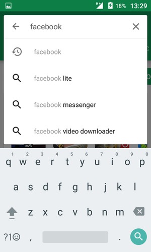 Enter the app name and select Search