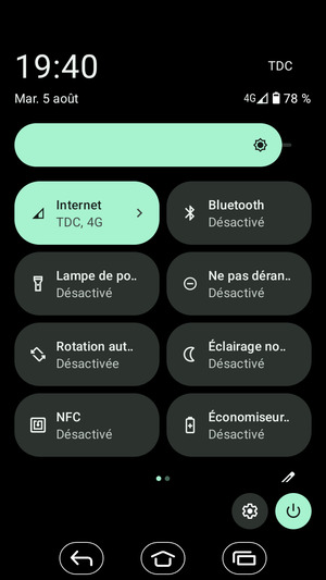 Régler la luminosité au niveau souhaité