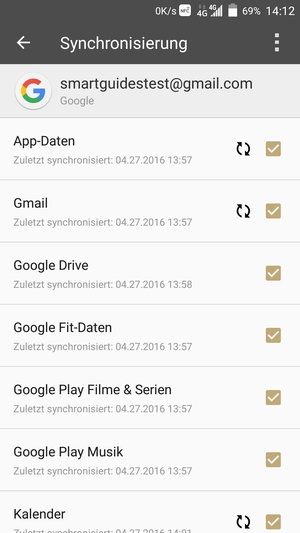 Aktivieren Sie alle Kontrollkästchen