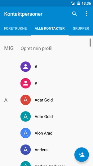 Vælg Menu-knappen