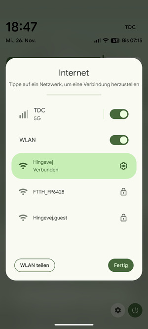 Schalten Sie WLAN aus