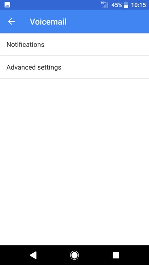 Select Advanced settings