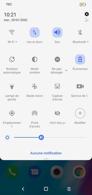 Activer le Économiseur batterie