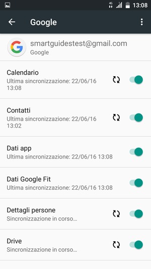 Le tue informazioni verranno sincronizzate