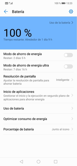 Active Modo de ahorro de energía