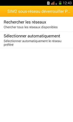 Sélectionnez Rechercher les réseaux