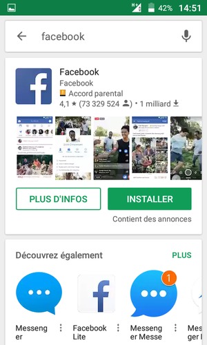 Sélectionnez l'appli