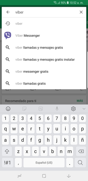 Introduzca el nombre de la aplicación y seleccione Buscar