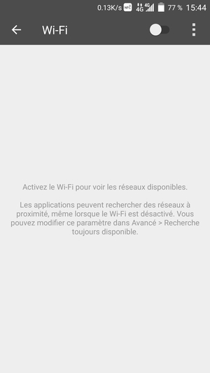 Activer le Wi-Fi