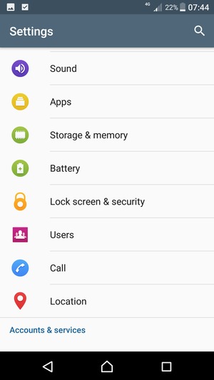 Scroll to and select Lock screen & security