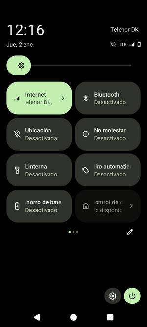 Seleccione Ahorro de batería