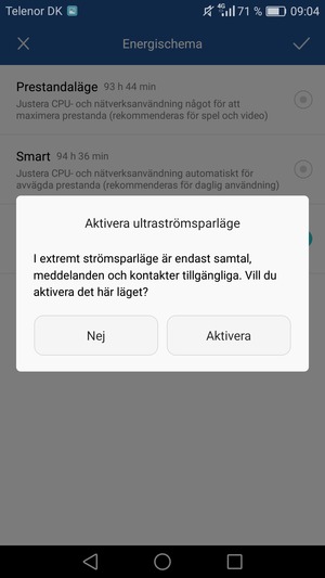 Välj Aktivera