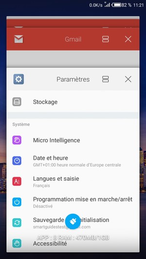 Sélectionnez l'icône Supprimer pour fermer toutes les applis en cours d'exécution