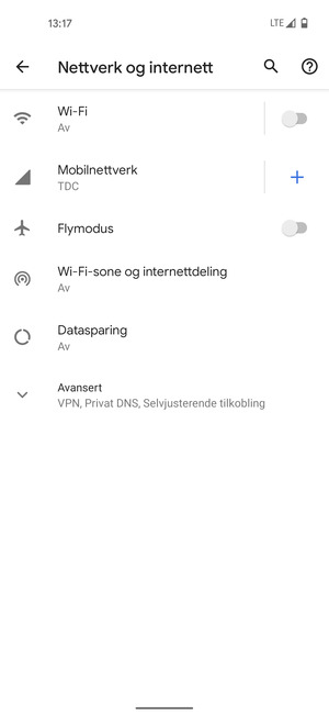 Velg Mobilnettverk