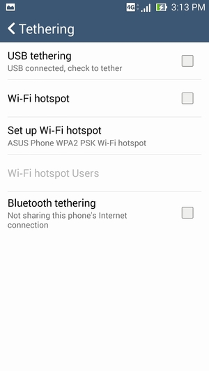 Select Set up Wi-Fi hotspot