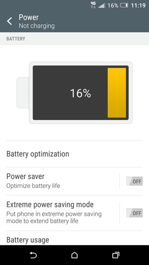 Turn Power saver on