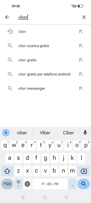 Inserisci il nome dell'app e seleziona Ricerca