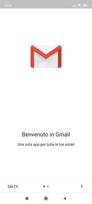 Seleziona SIGUIENTE