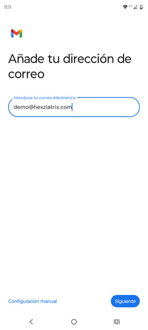 Introduzca su Dirección de correo electrónico y seleccione Siguiente