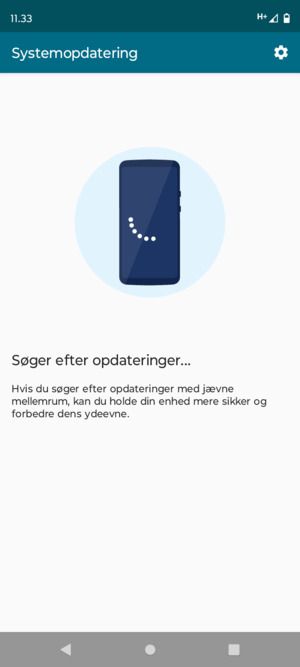 Afvent at søgningen er afsluttet