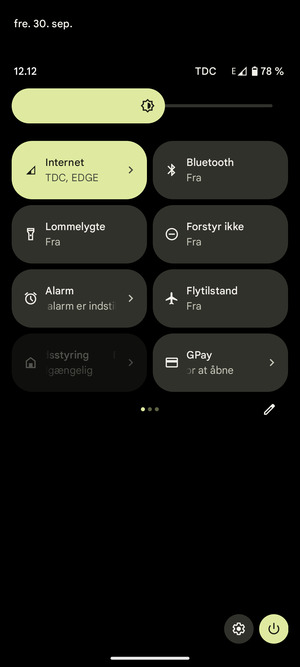 Swipe til venstre