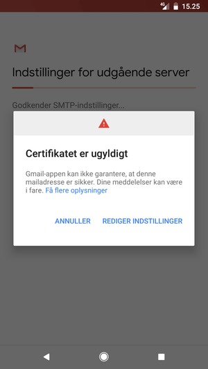 Vælg REDIGER INDSTILLINGER