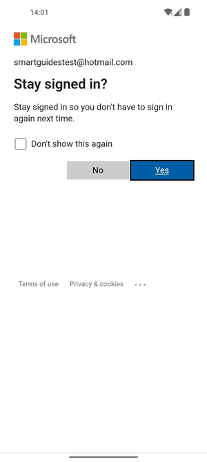 Select your preferred option