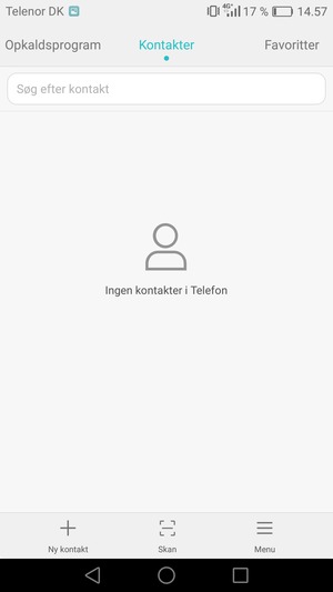 Vælg Menu