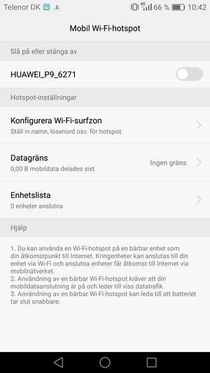 Välj Konfigurera Wi-Fi-surfzon