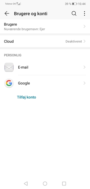 Vælg Google