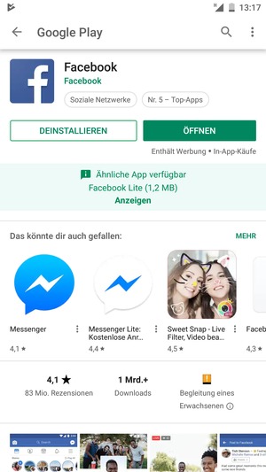 Wählen Sie ÖFFNEN